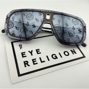 Philipp Plein Adventure Mask Hologram Sunglasses